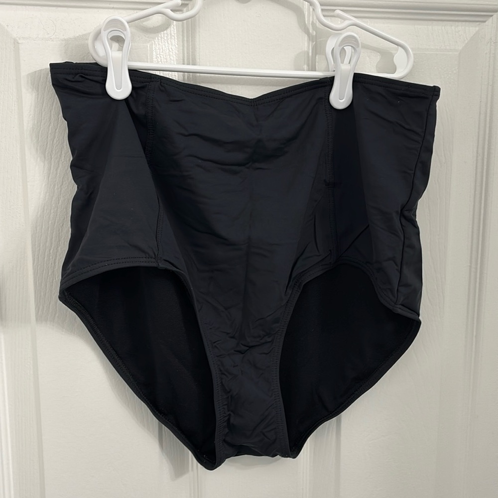 BOGO: DownEast High Rise Bikini Bottom Blqck Size Large